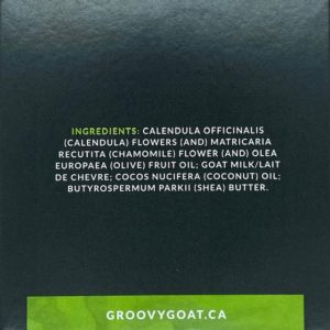 Groovy Goat sensitive type face and body soap ingredients list