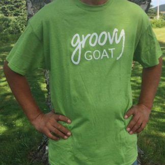 Groovy Goat unisex green tee
