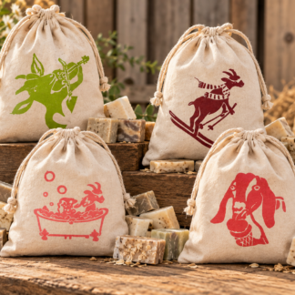 1Kg Assorted soap ends (Hand-Printed Bag!)