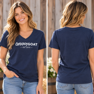 Navy Ladies' V-Neck Shirt